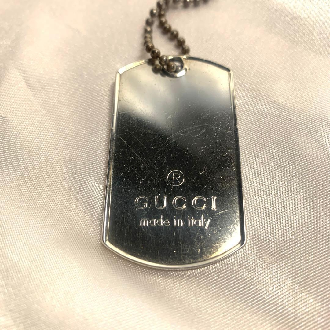 GUCCI グッチ ドッグタグ ネックレス - メルカリ