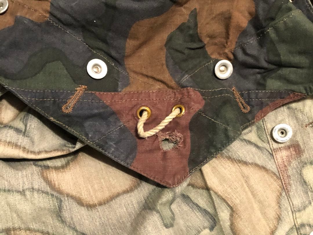 軍幕屋】B級品☆ノルウェー軍カモⅡテント☆4枚☆ビンテージ