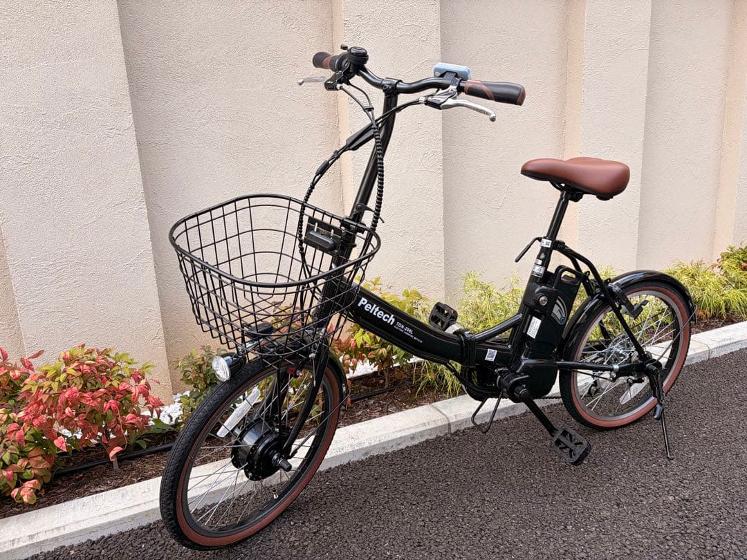 美品・3年保証付・Poltecs 20インチ電動アシスト自転車 電動アシスト自転車 EZ マットオリーブ BE-FZ031 [20インチ /3段変速