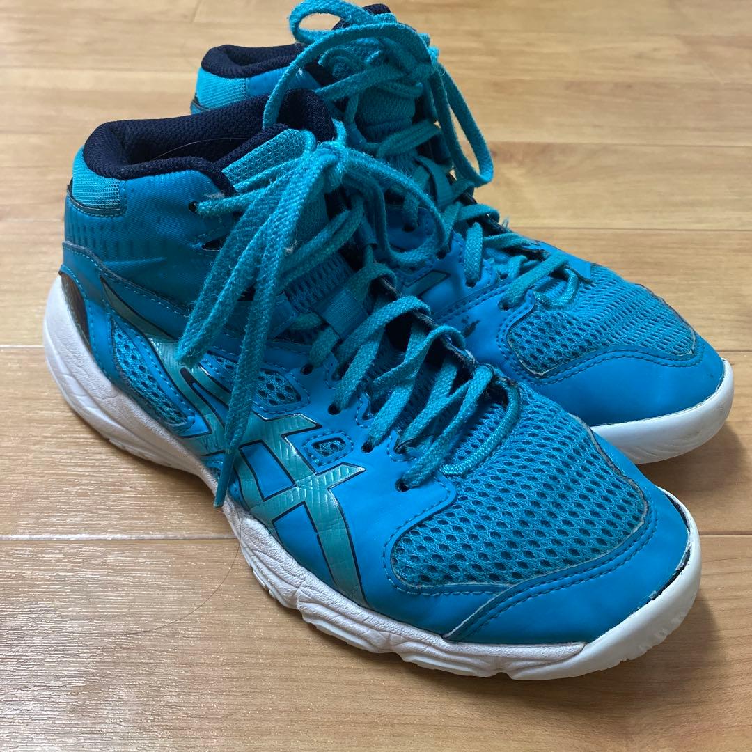 ASICS バスケットボールシューズ 青 23cm - メルカリ