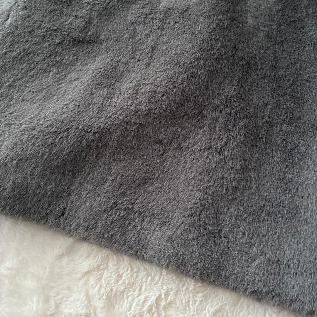 美品✨RIM.ARK リムアーク ドルマン フェイクファー コート グレー