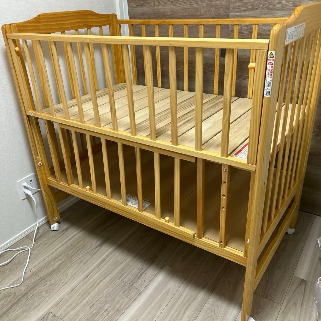 カトージ　ベビーベッド　送料込み カトージ（KATOJI） ベビーベッド 日本製 スリーオープンベビーベッド