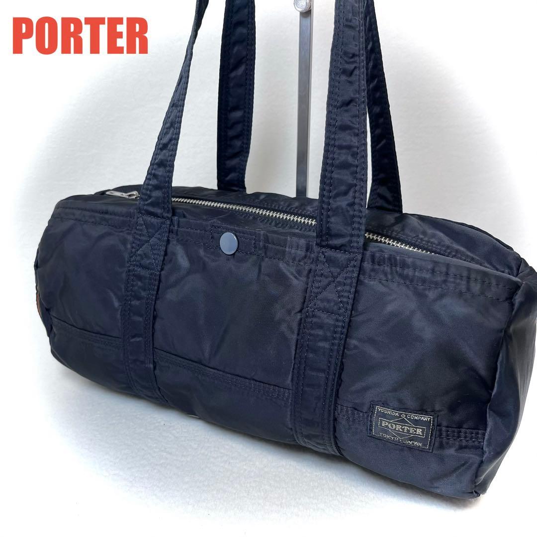 ☆美品☆ ポーター／タンカー ミニボストンバッグ ダッフル ブラック L
