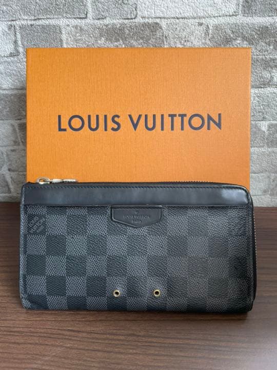 ルイヴィトン LOUIS VUITTON ダミエ ジッピー ドラゴンヌ 長財布