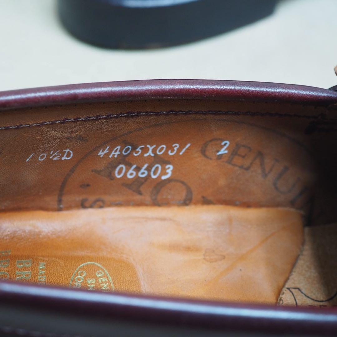 Alden x Brooks コードバンアンラインドペニーローファー 10.5D