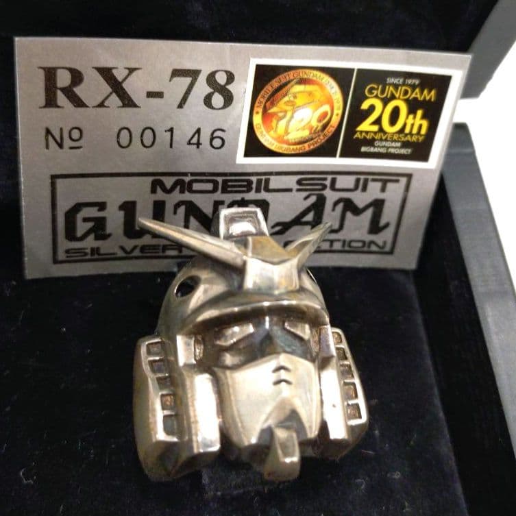 JAP工房 機動戦士ガンダム20周年 RX-78ガンダムヘッドシルバーリング