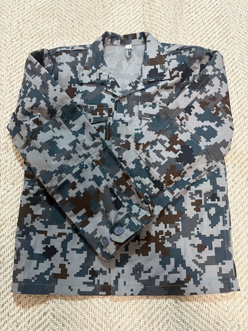 航空自衛隊　子供用作業服130サイズ 上下セット ☆PX品 航空自衛隊 デジタル迷彩 作業服 EC リップストップ 上下セット