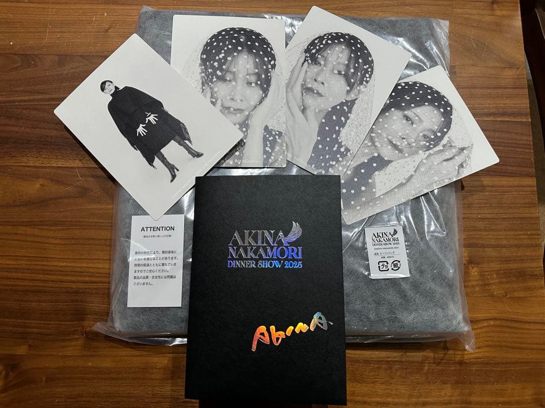 中森明菜ディナーショー2025 ポストカード メニュー トートバッグ