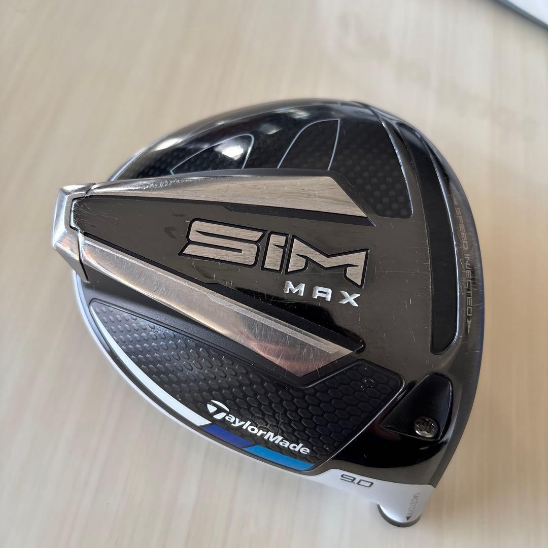 TaylorMade SIM MAX ドライバー 9.0° ヘッドとヘッドカバー - メルカリ