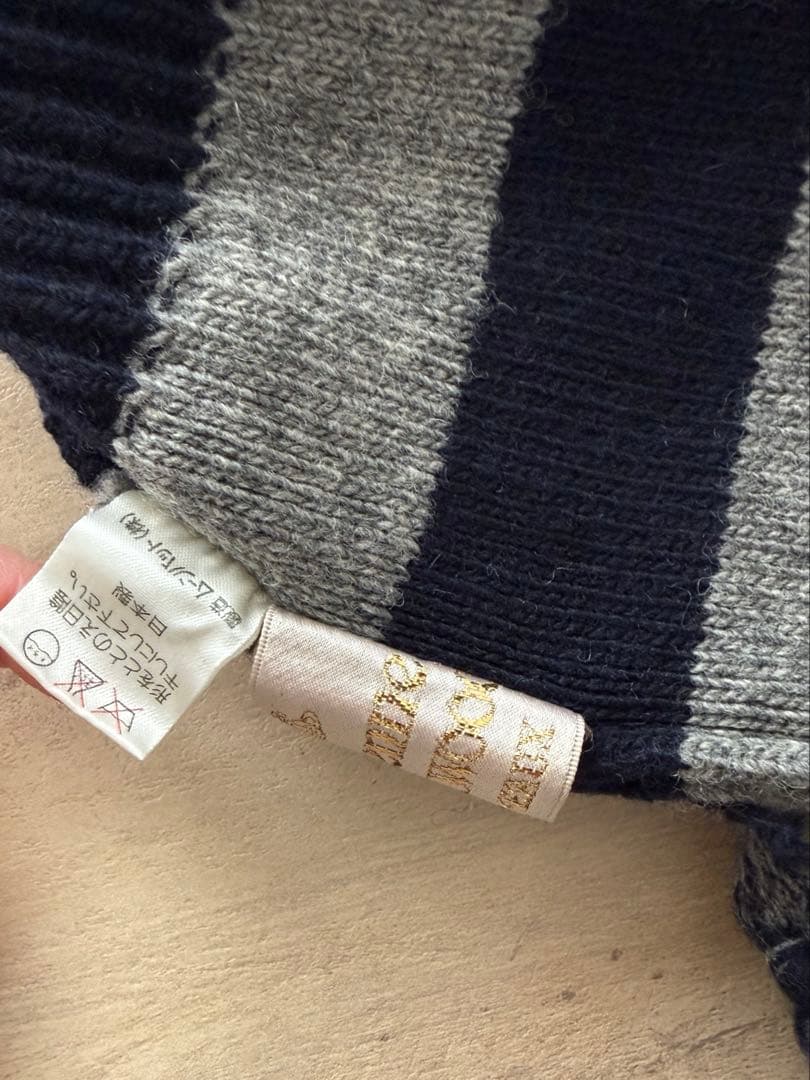 ス*カ様 ヴィヴィアンウエストウッド 耳あて付きニット帽 ネイビー