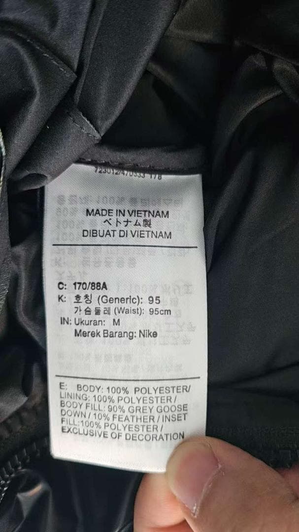 《人気》Nike NOCTA ブラック ダウンジャケット