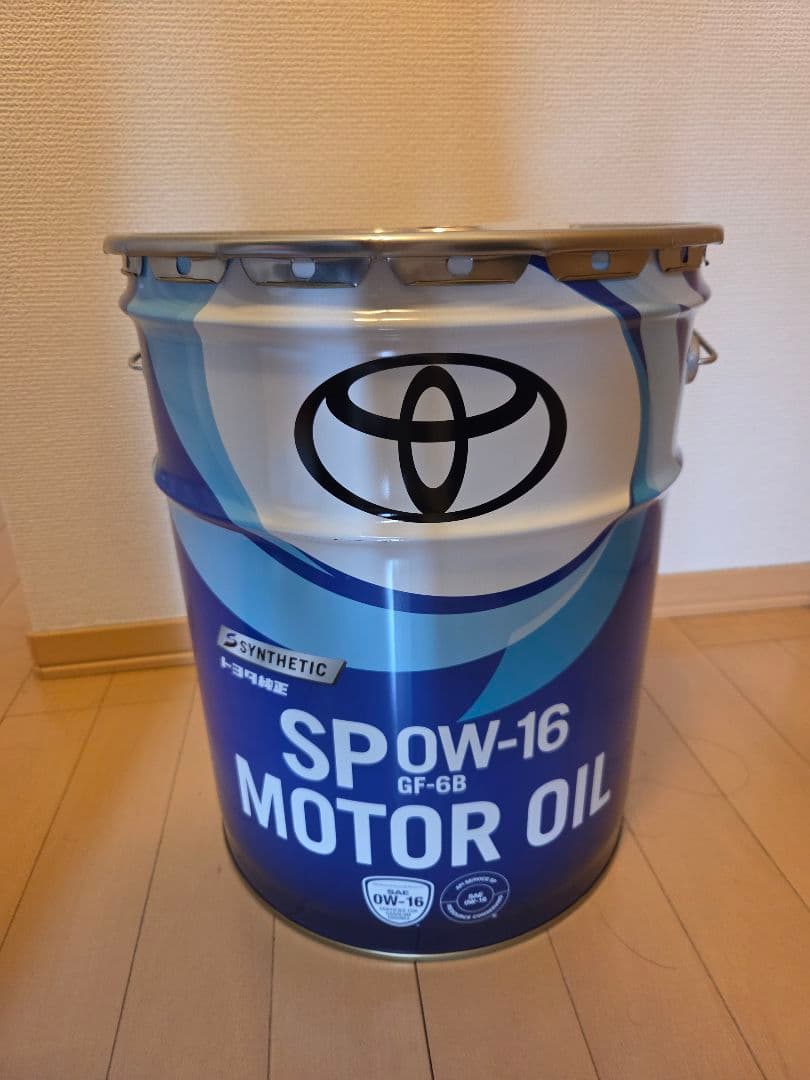 TOYOTA SP OW-16 合成油 20L トヨタ（TOYOTA） トヨタ純正 エンジンオイル 0w16 20L SP キャッスル