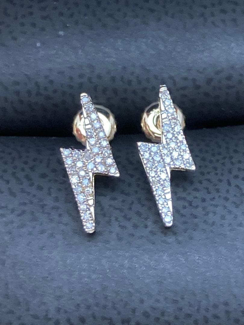 avalanche 10k yg 天然ダイヤモンド ピアス サンダー アバランチ ダイヤモンド 10K イエローゴールド ピアス - AVALANCHE OFFICIAL STORE