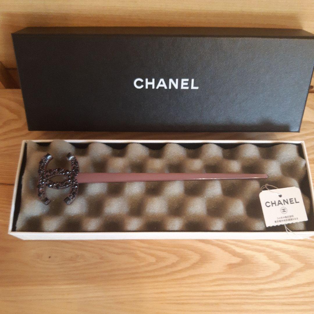 シャネル　ラインストーン　かんざし CHANEL（シャネル） ヘアピン/かんざし/ヘアアクセサリー ライン