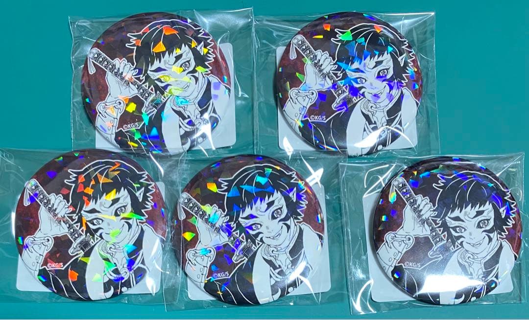 鬼滅の刃 獪岳 オールスター缶バッジ 5個セット - メルカリ