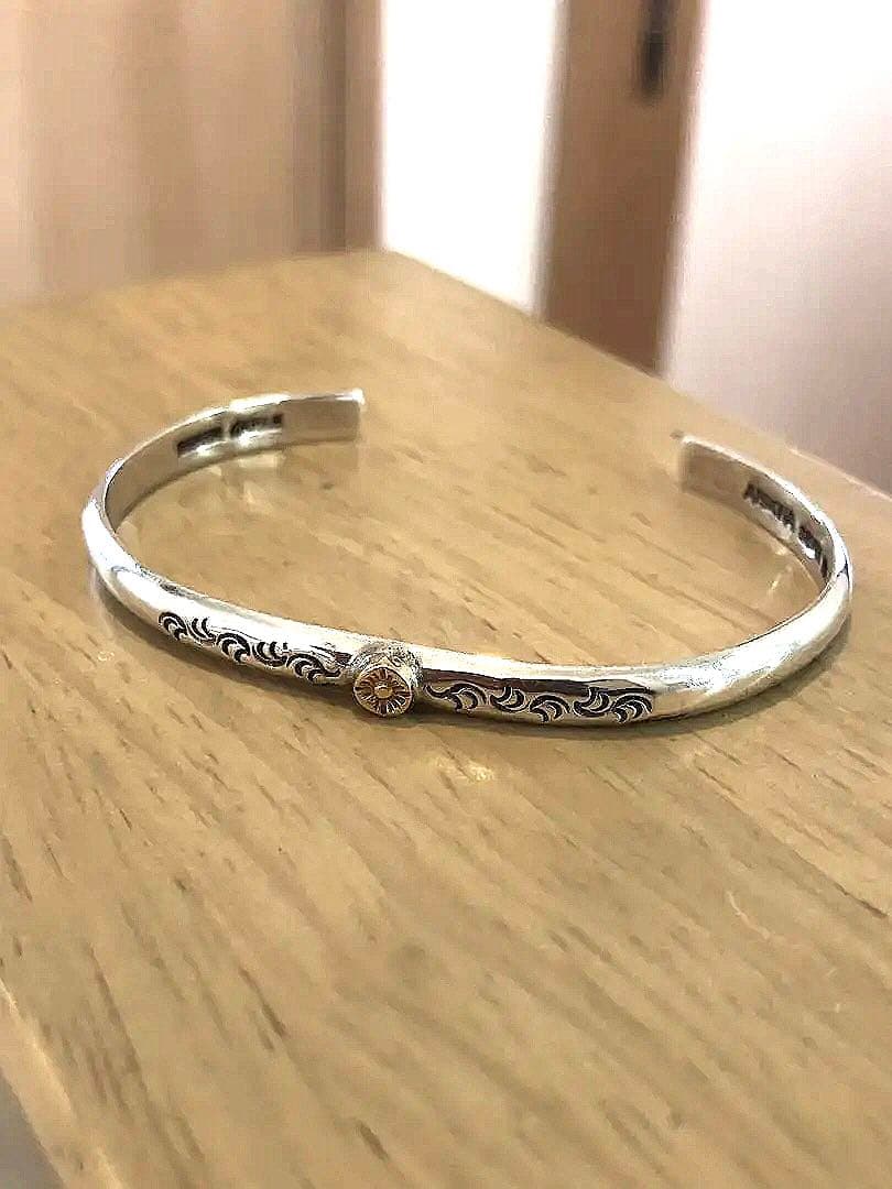 ARIZONA アリゾナフリーダムK18 シルバー ブレスレット太陽神 バングル 中古・古着通販】ARIZONA FREEDOM (アリゾナ フリーダム) 太陽神