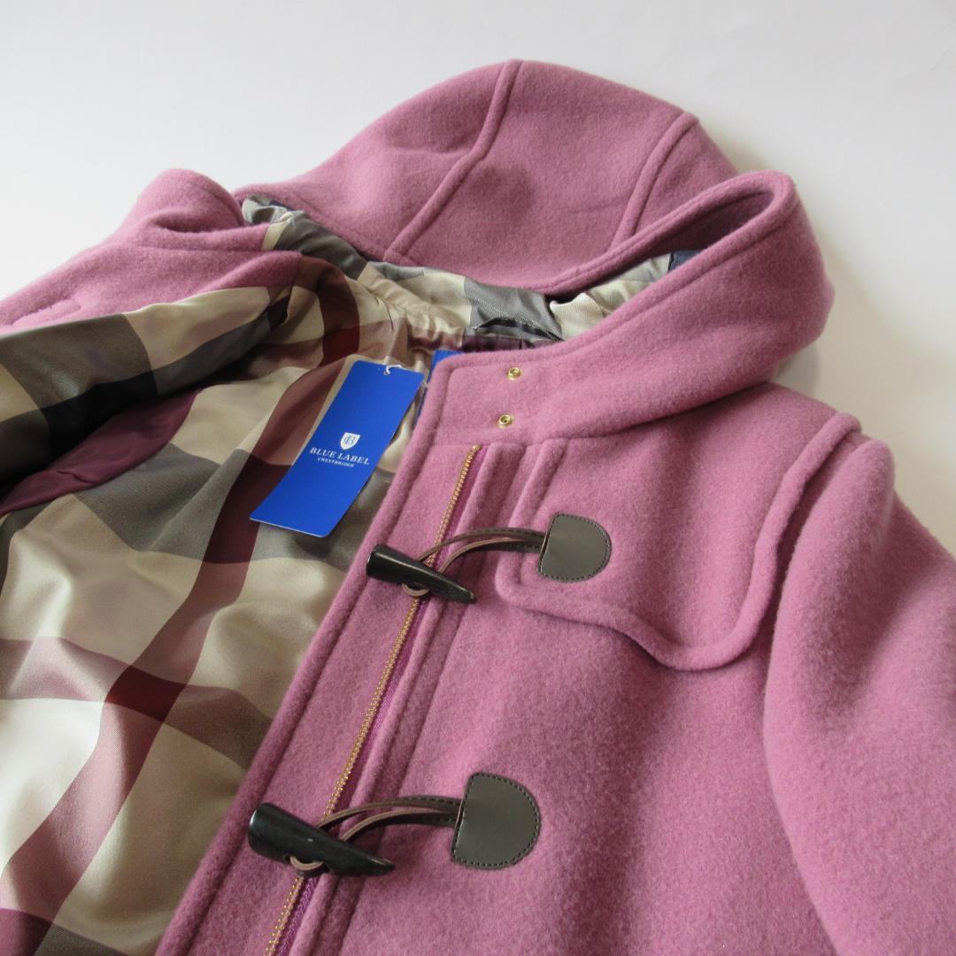 ブルーレーベルクレストブリッジ新品ピンク バイルメルトンダッフル