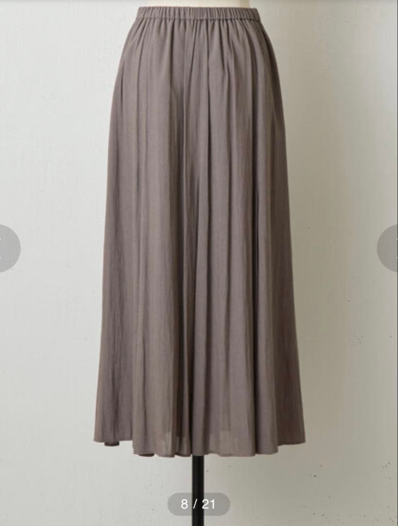 新品タグ付き BEARDSLEY 《2サイズ展開》割繊サーキュラースカート