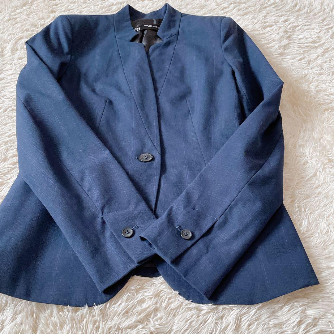 ZARA ザラ ノーカラー ジャケット パンツ セットアップ スーツ