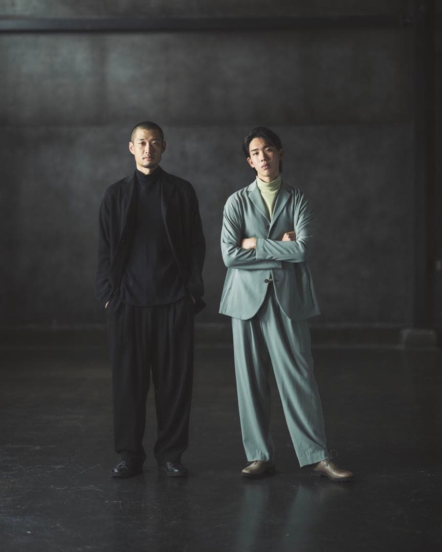 Jurgen Lehl ヨーガンレール ウールクレープツイル スラックス パンツ