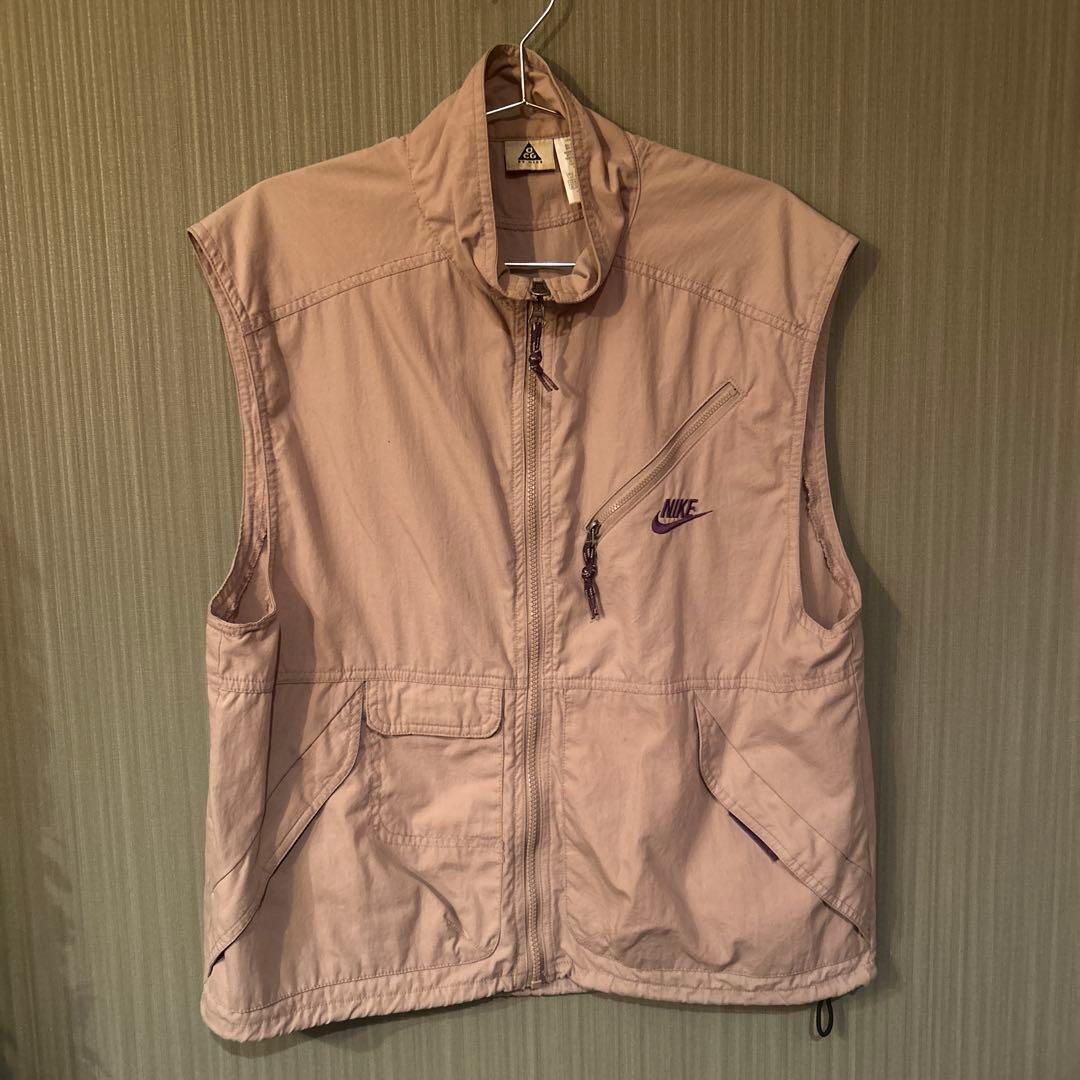 90s Nike ベージュ ベスト 90s 90年代 ナイキACG ベージュ アウトドア | ヴィテージ古着屋Feeet