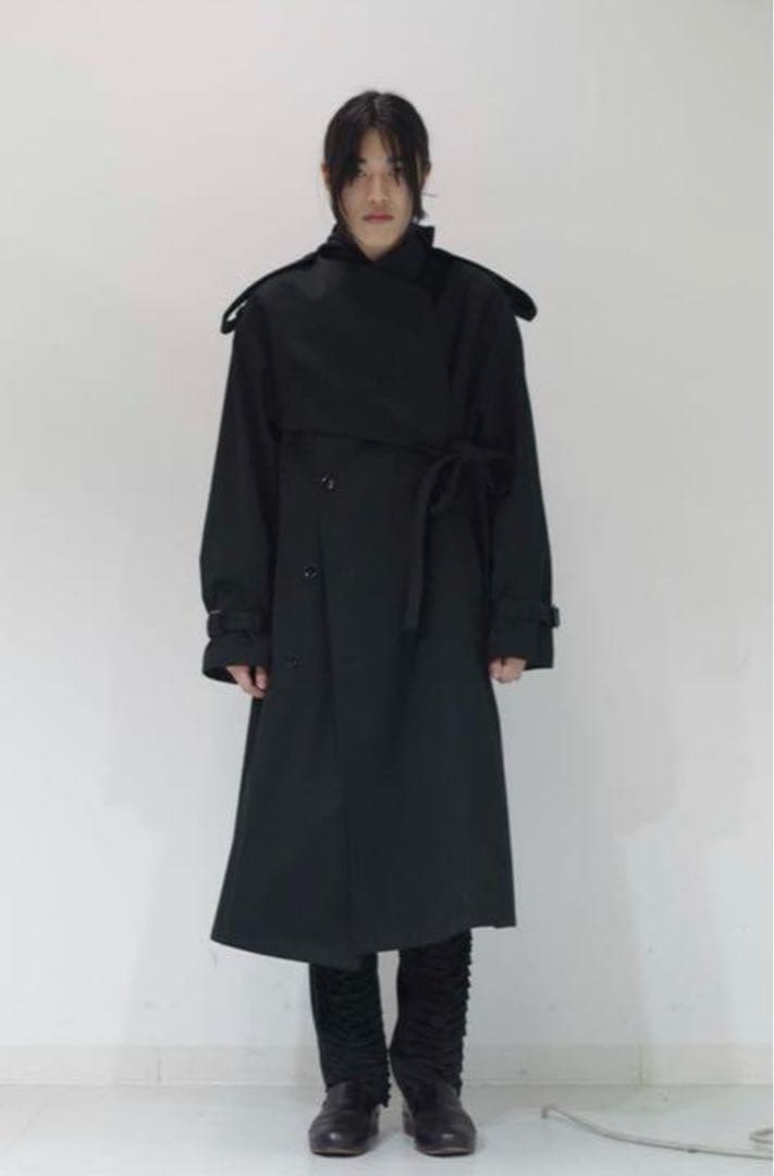 新品】 KEISUKE YOSHIDA belted trench coat - メルカリ