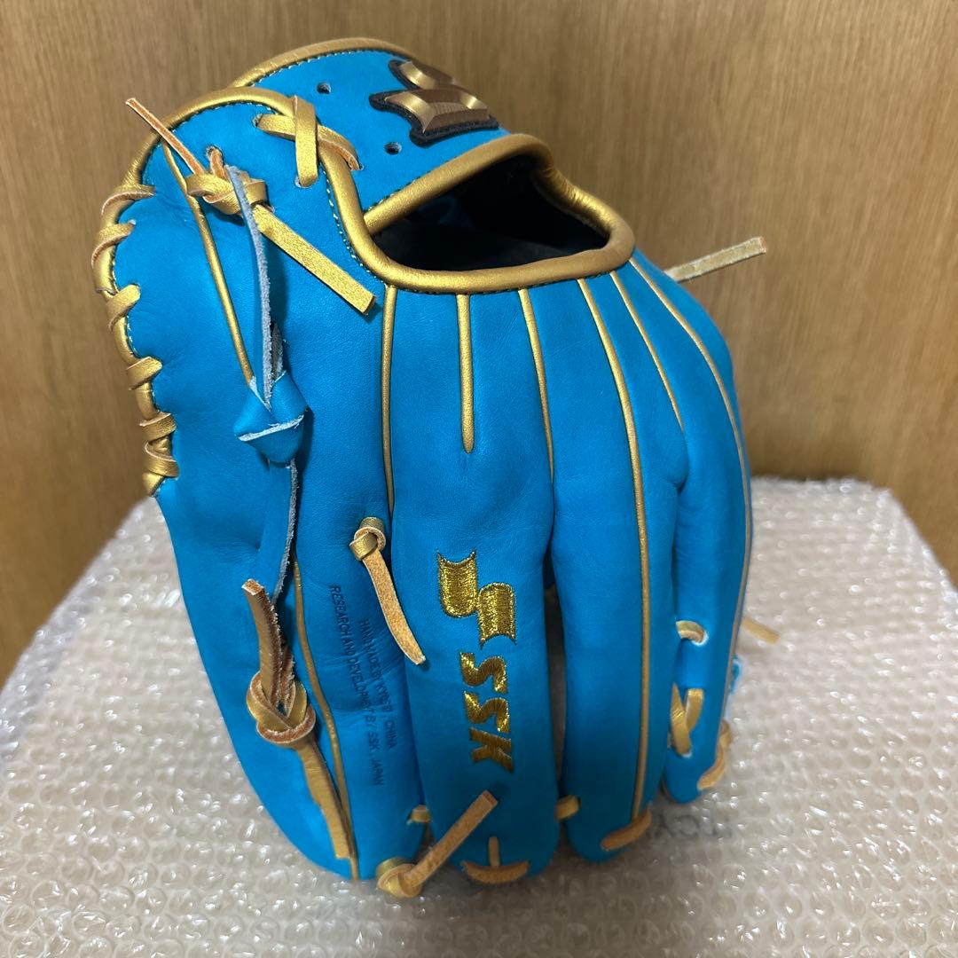 prideby 軟式グローブ 青金 野球 一般軟式グローブ 投手軟式グラブ プロステイタス 投手用