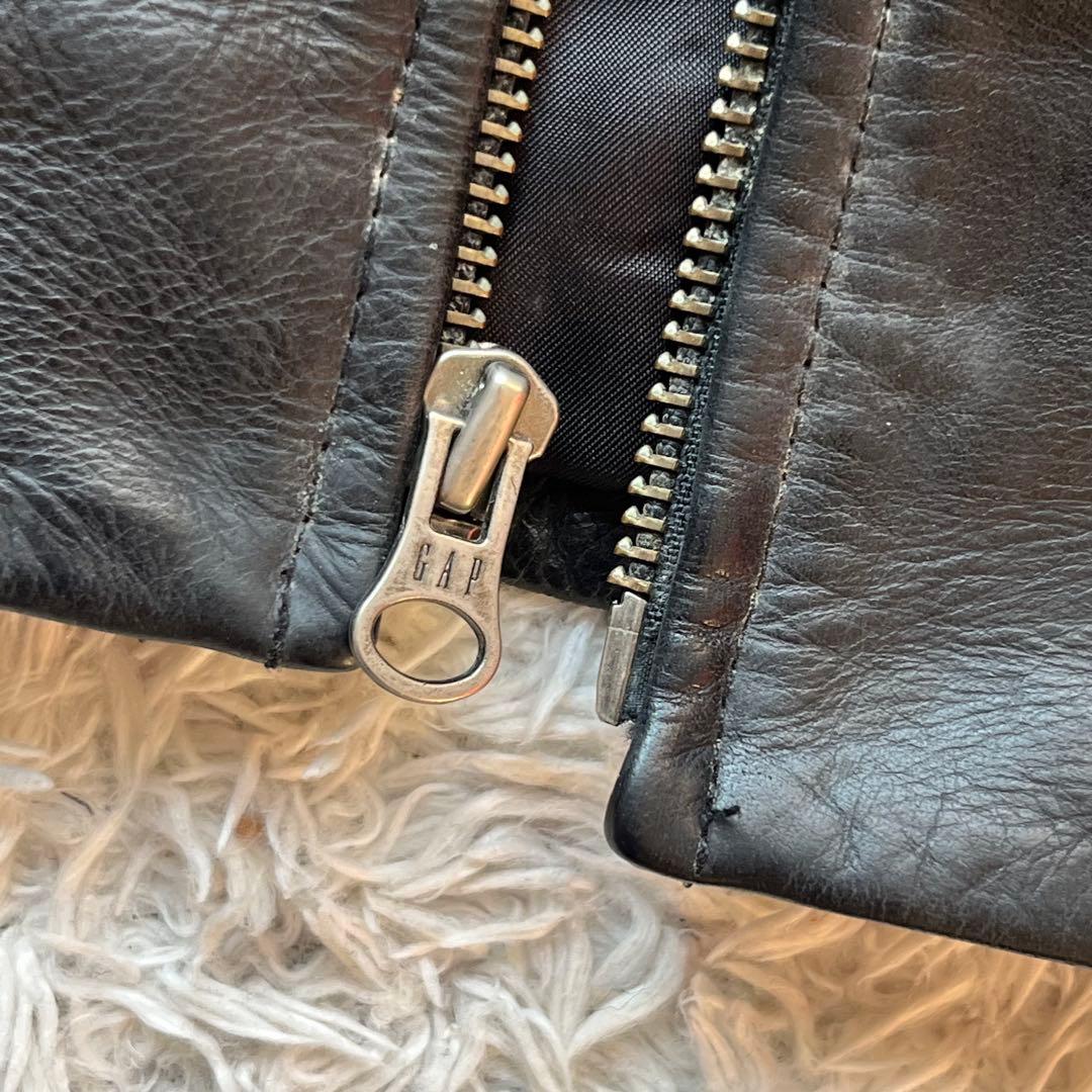 00's archive old gap leather jacket