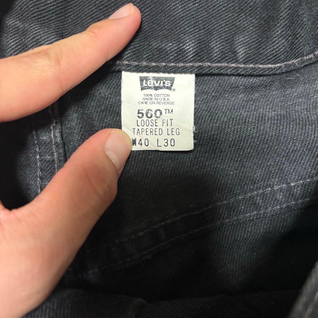 リーバイス デニム 560 ブラック W40 L30 - メルカリ