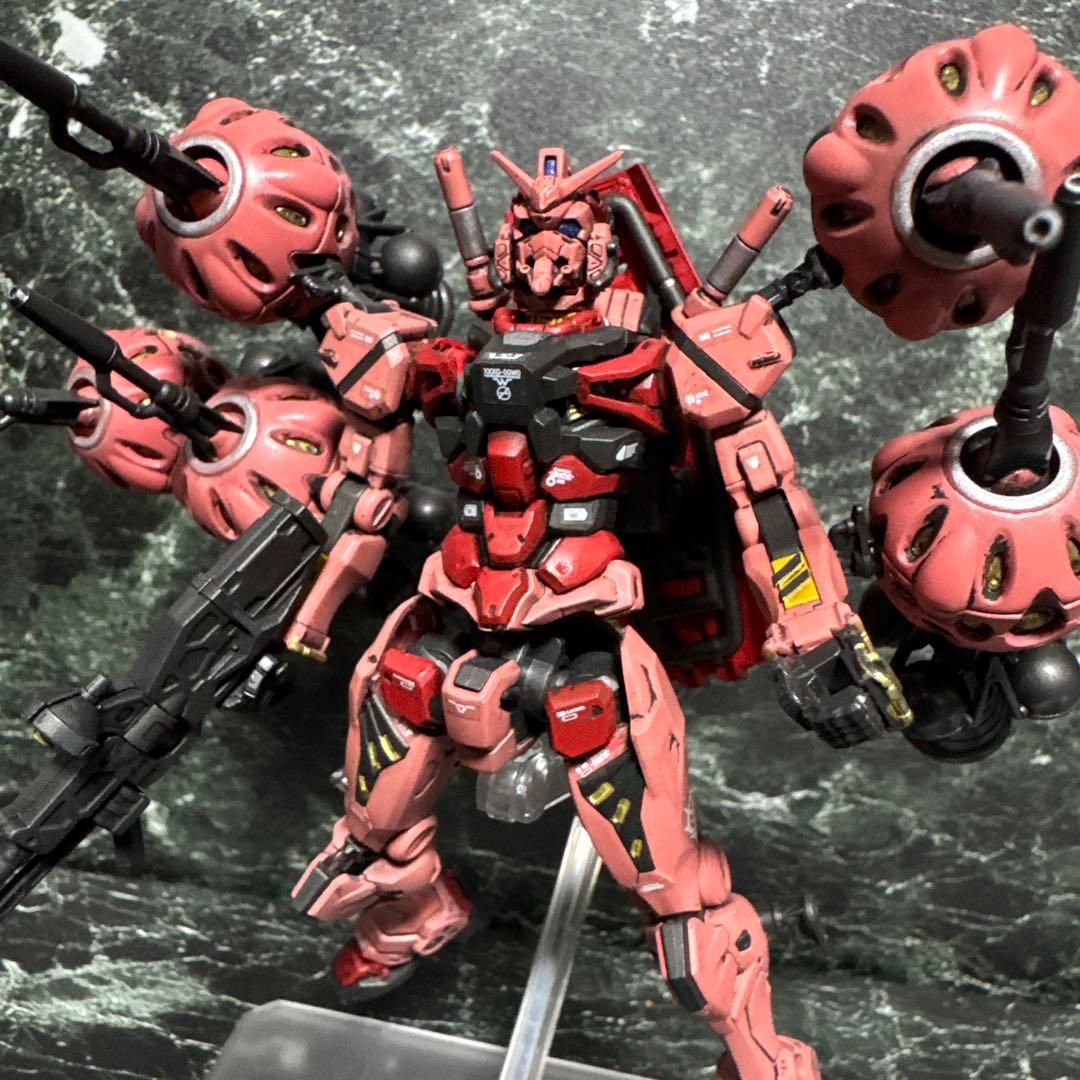 ジークアクス HG 赤いガンダム ビット6個装備 塗装完成品 ガンプラ