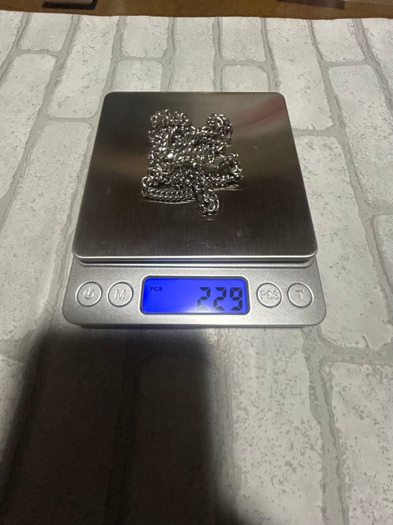 (美品)プラチナ喜平　pt-inネックレス　ダブル6面　22.9ｇ