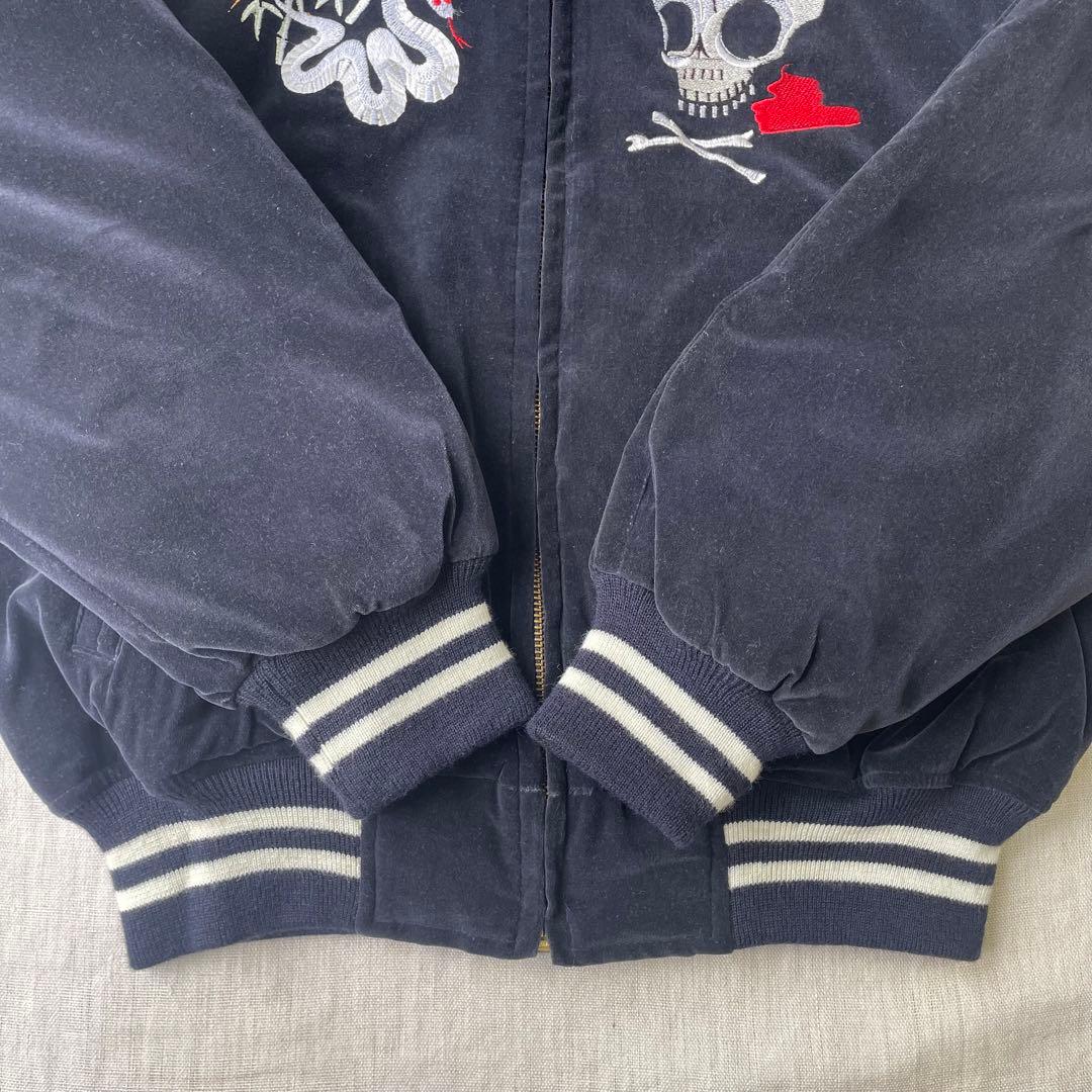 shoot one スカジャン ベロア 別珍 スーベニア 蛇 龍 ドクロ 刺繍