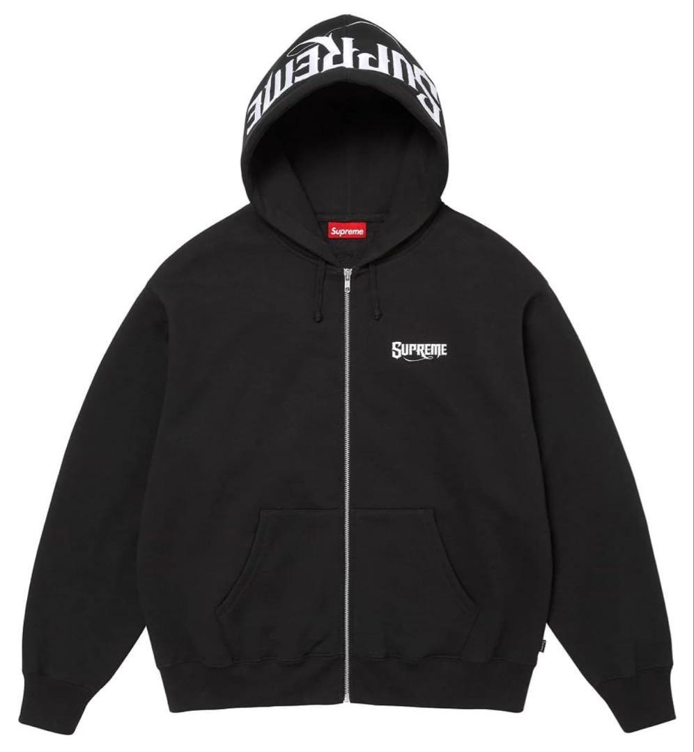 supreme ジップパーカー 黒 最安値 - メルカリ