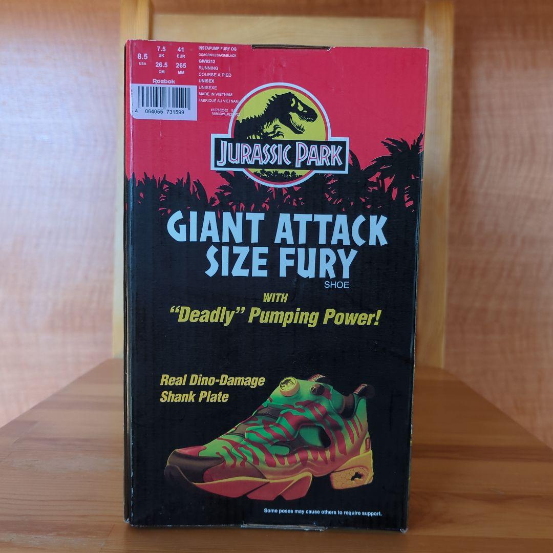 【新品未使用】ジュラシックパーク リーボック スニーカー 26.5cm