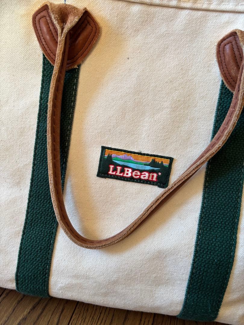 バッグ 80s L.L.Bean Tote Leather Handle