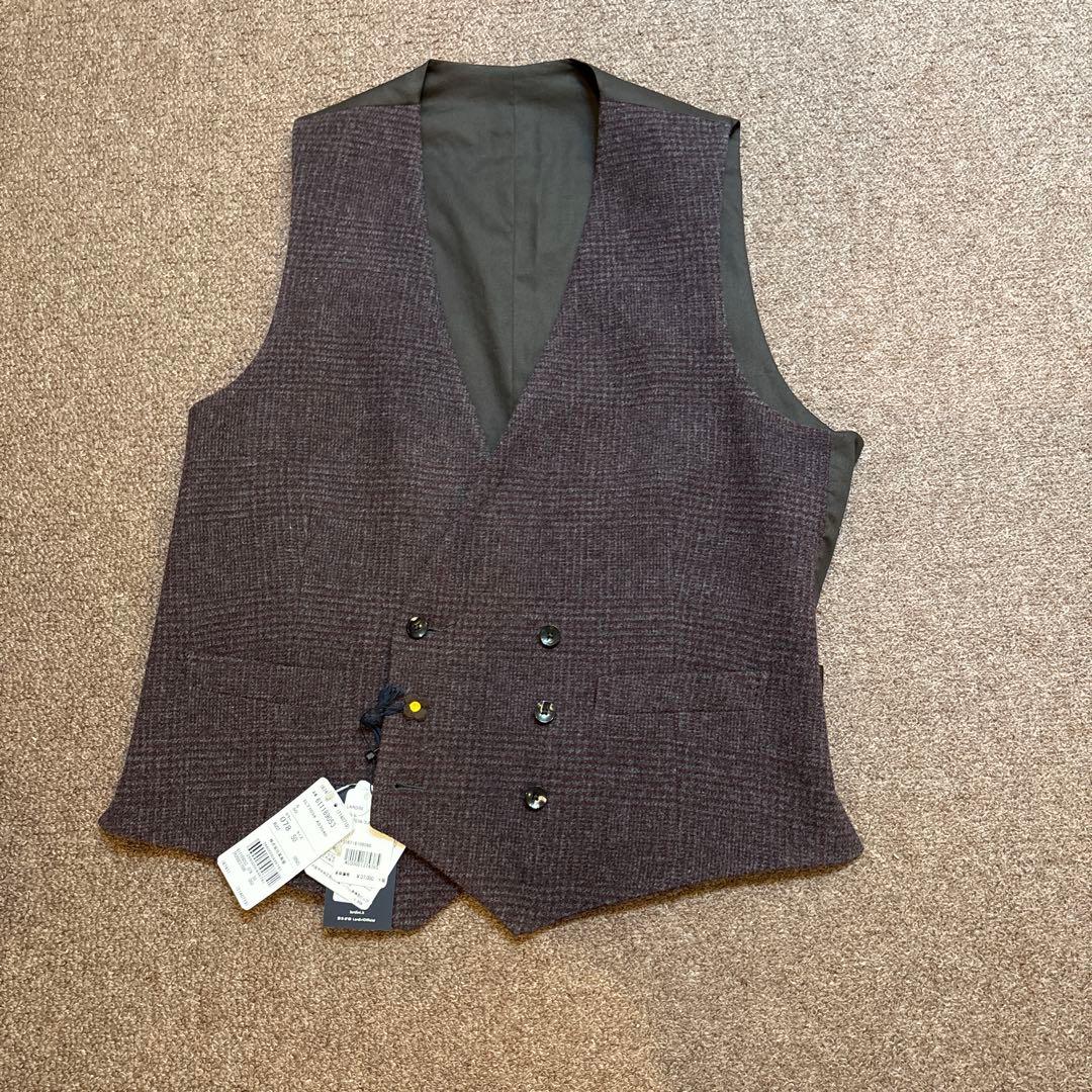 ラルディーニ　チェック柄 ダブルボタン ベスト SLY OUTER チェック柄ダブルボタンベスト - メルカリ
