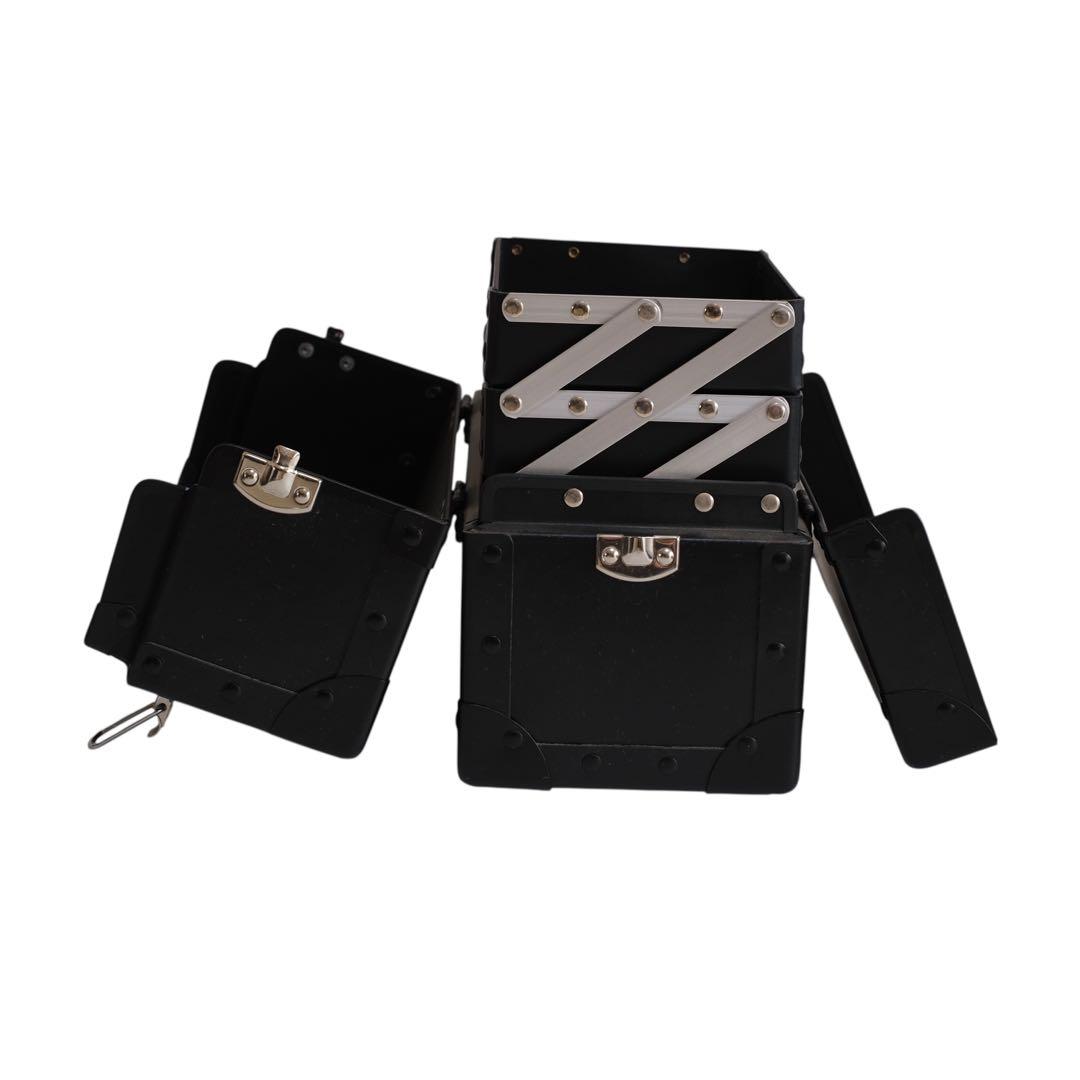 GLASS MARBLE メイクボックス ブラック 2段式 新同品 - メルカリ