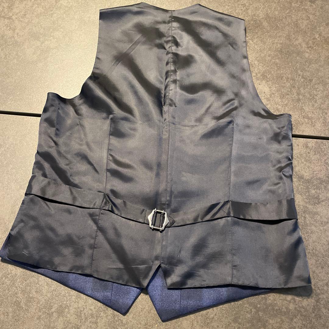 LARDINI横浜高島屋正規店購入 ジレ チェック柄 シルク混 定