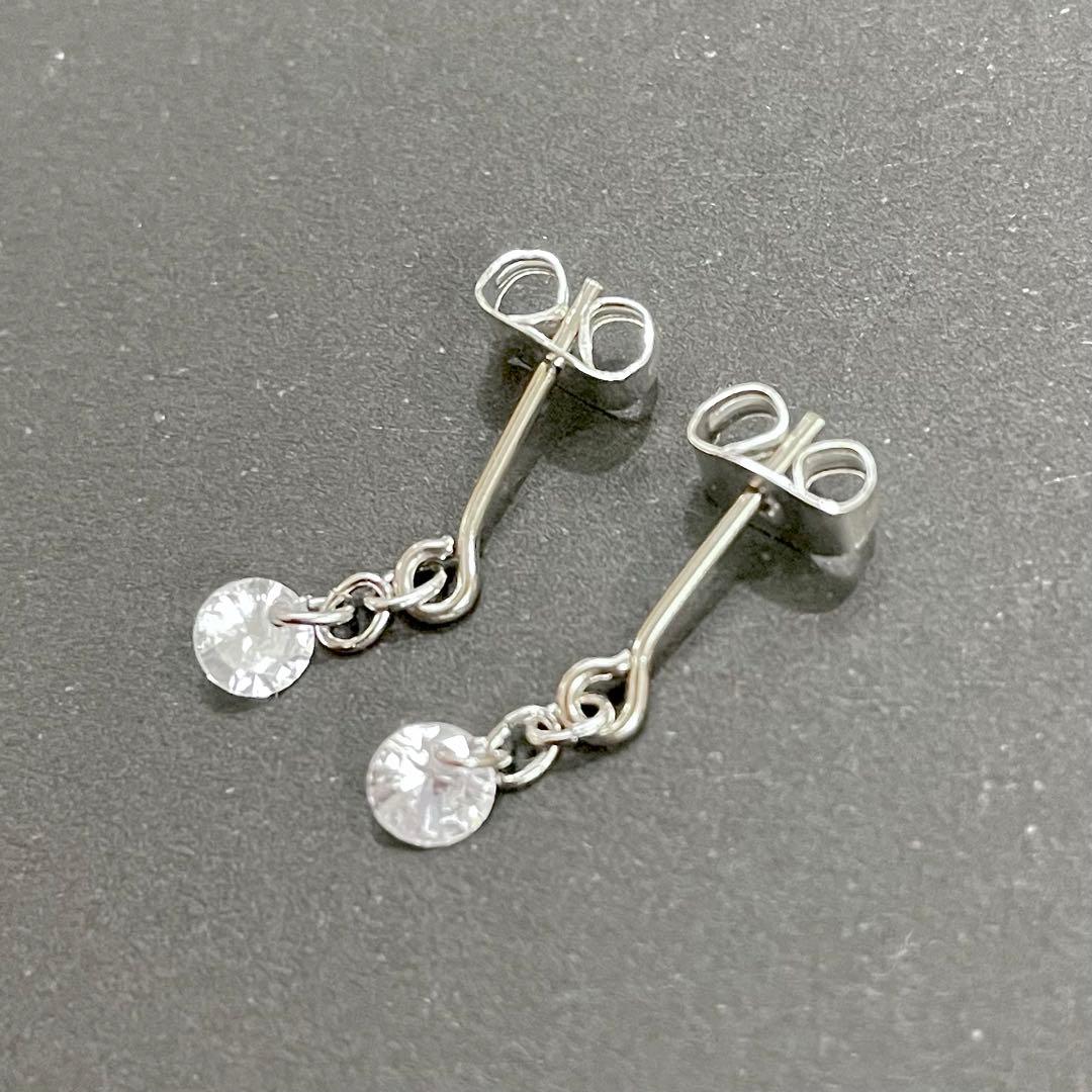 シルバー】椎名林檎 ピアス シンプル 極小ピアス 華奢4連ピアス 4コ1