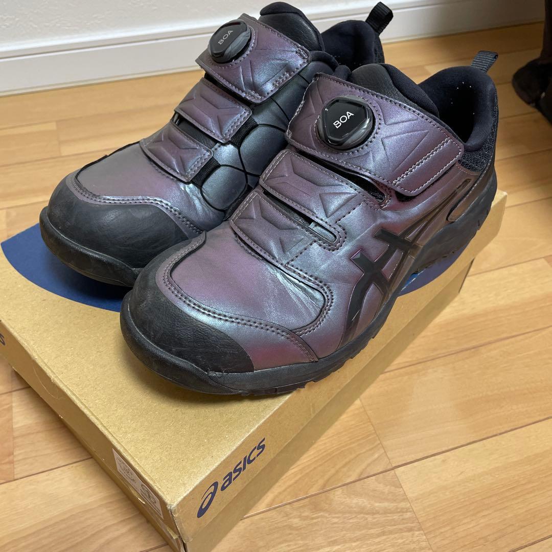 アシックス 安全靴 BOA 26.0 プリズムパープル✕ブラック CP307 - メルカリ