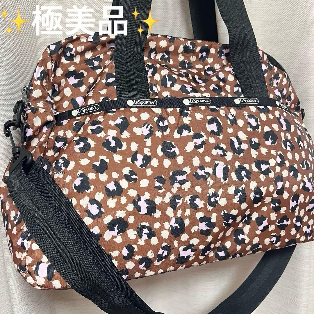 レスポートサック ハーパー ボストンバッグ 花びら柄 ピンク 2way