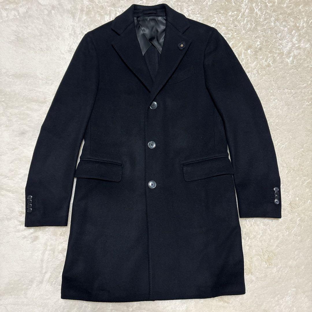 極美品 ラルディーニ チェスターコート ブートニエール ブラック ウール 46 楽天市場】【50%OFF!】ラルディーニ コート チェスターコート カシミヤ