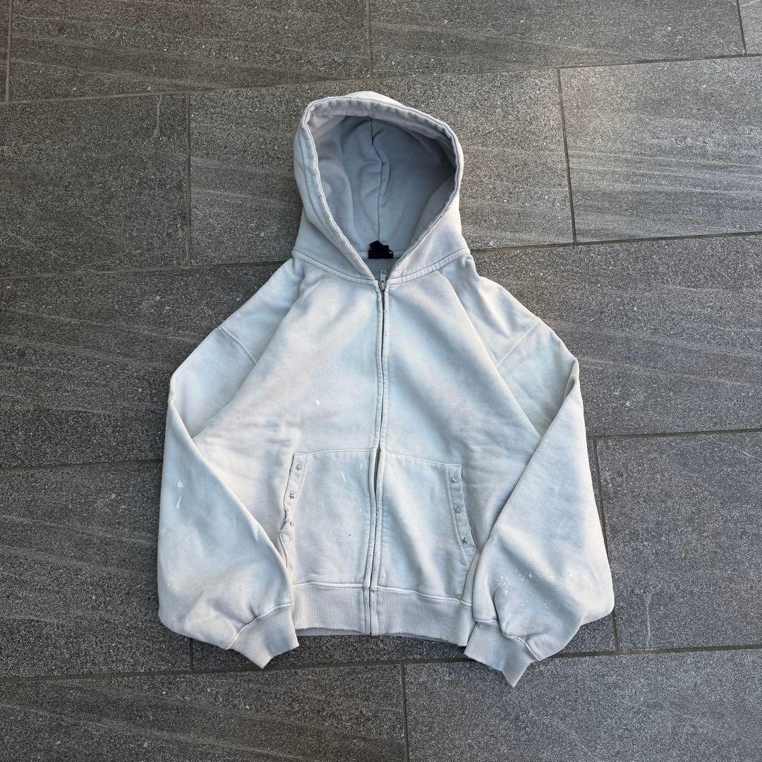 BELVET ジップパーカー Mサイズ 14.8oz Painted Crop Zip Hoodie – BELVET