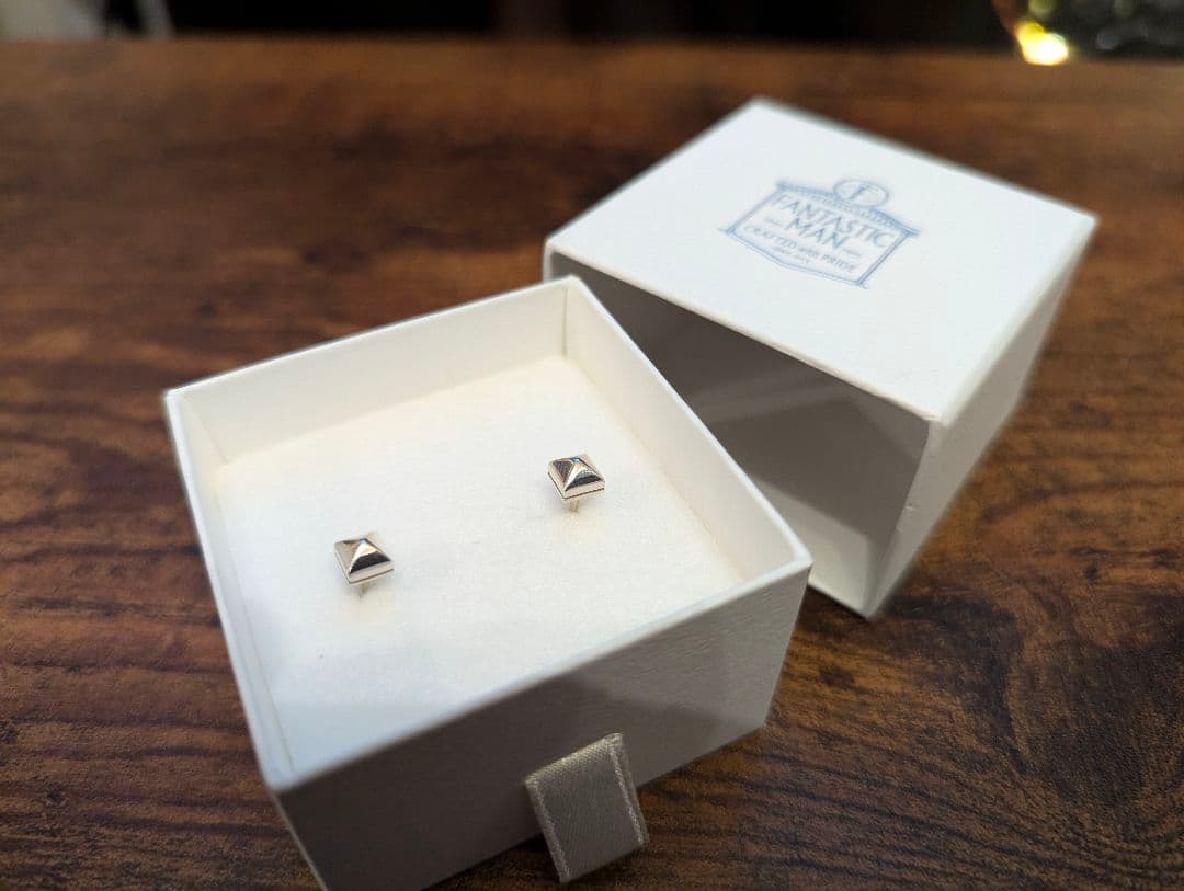 FANTASTIC MAN PIERCE 565 ピラミッドスタッズピアス スタッズピアス シルバー925 ピラミッドピアス メンズ スタッドピアス