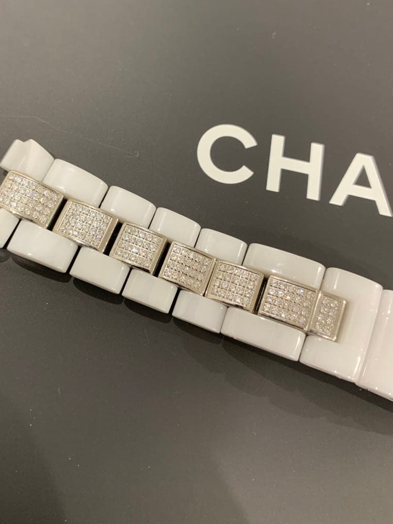 専用　1コマ　CHANEL J12 41ミリ専用　アフターベルト シャネル J12 ベルト ダイヤ コマ アフターダイヤ カスタム