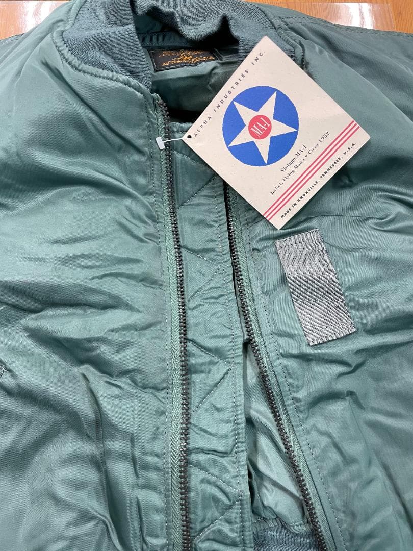 90s ALPHA社 USA製 MA-1 1stModel 復刻 Vintage - メルカリ