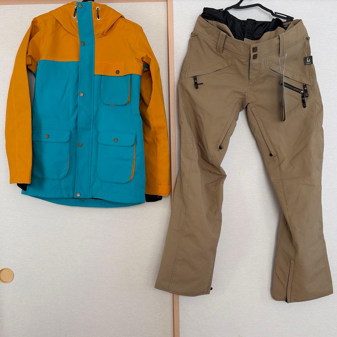 【新品未使用】スノーボードウェアセット Mサイズ(165cm-175cm) 瀧澤憲一着用モデル] スノーボードウェア メンズ レディース 上下