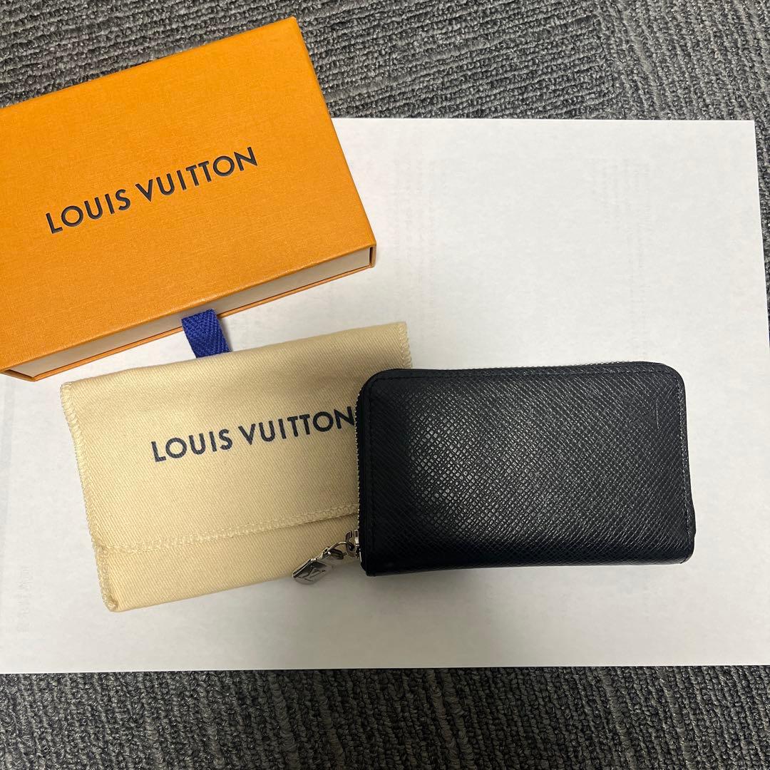 美品IC搭載　LV タイガ ジッピーパース 小銭入れ 黒 箱袋付 美品IC搭載 LV タイガ ジッピーコインパース 小銭入れ 黒 箱
