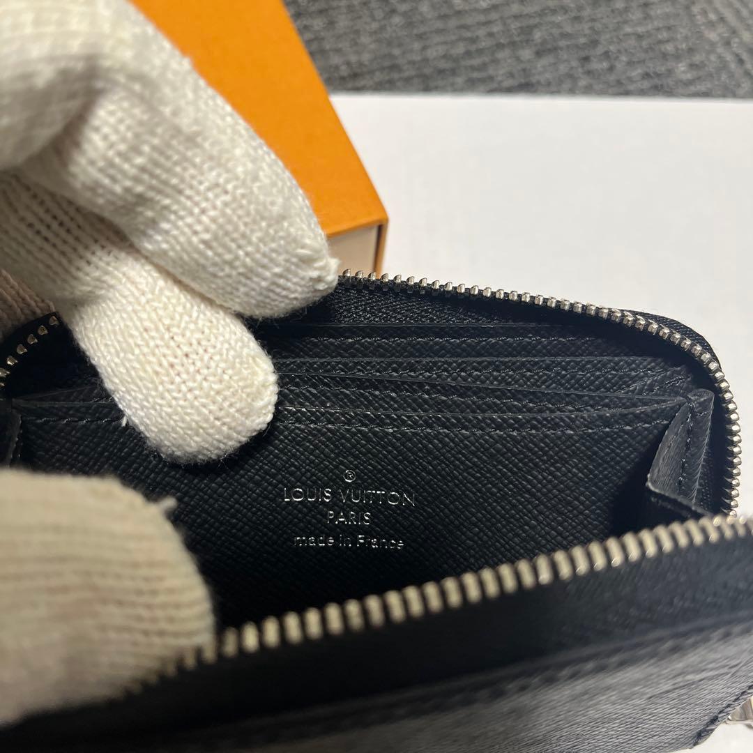 美品IC搭載 LV タイガ ジッピーコインパース 小銭入れ 黒 箱