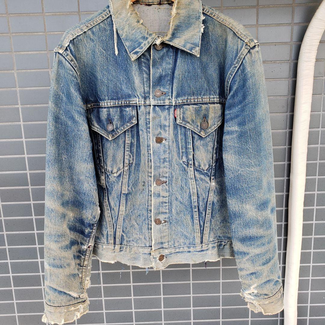60's Levi's 557xx 3rd デニムジャケット ビッグE 襤褸 - メルカリ